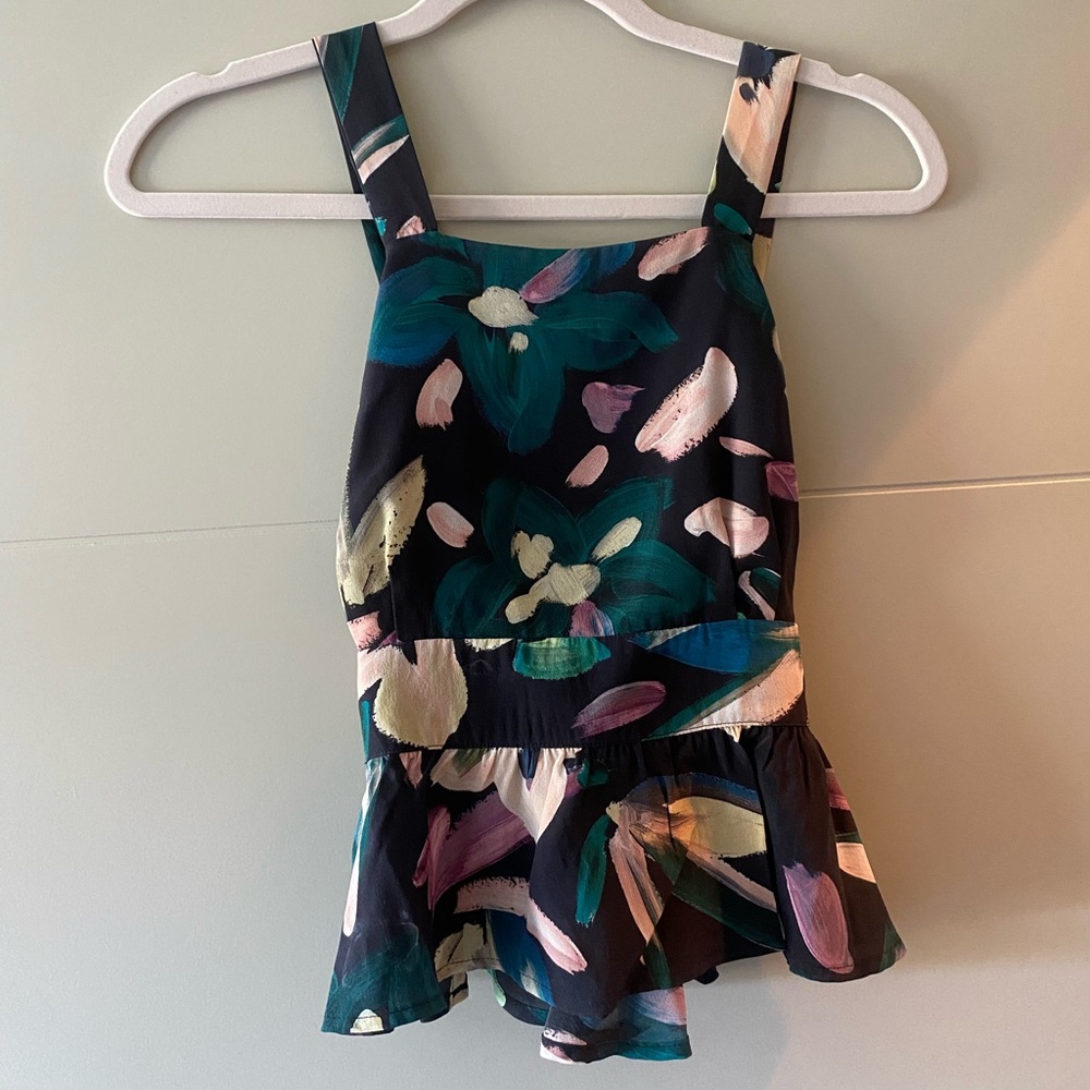 Stone cold fox silk/chiffon tank